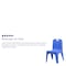 Flash Furniture Blue Plastic Stack School Chair-11"H Seat, PK2 2-YU-YCX-011-BLUE-GG - alternate 6